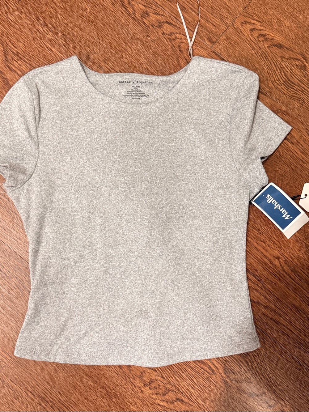 Marshalls Silver Shimmer Short-Sleeve Crewneck Tee